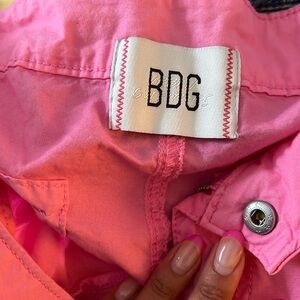 Pink low rise cargo pants